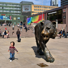 Gartenschmuck Gießerei benutzerdefinierte Metall Bronze Tiger Statue